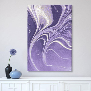 monochromatic purple canvas