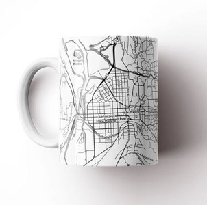 cusomizable map mug