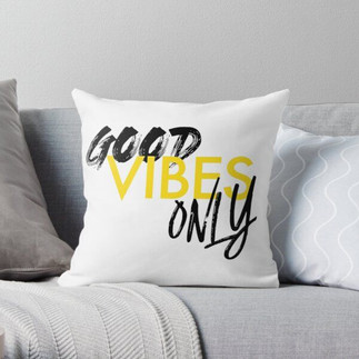 good vibes personalized pillow