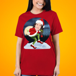 personalized christmas grinch t-shirt