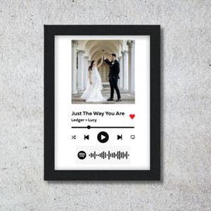 music player wedding canvas