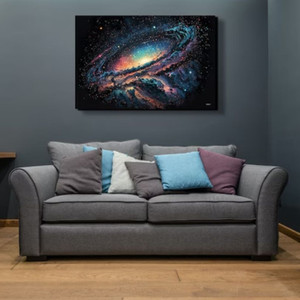 galaxy painting canvas