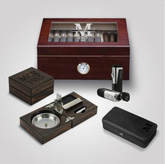 father's day custom rosewood humidor bundle