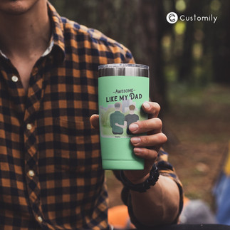 father's day custom tumbler