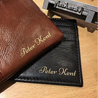 father's day custom embossed wallet