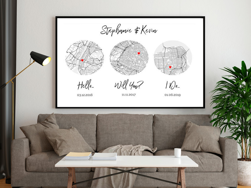 Personalized map canvas