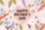 Happy mothers day banner with flowers