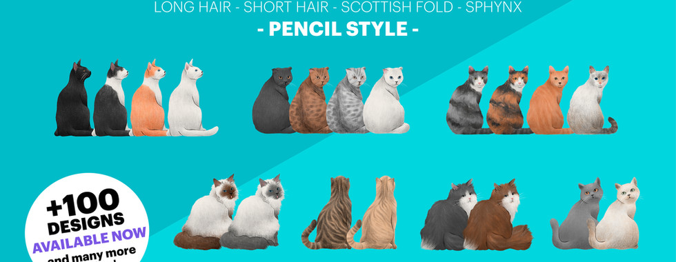 Customily Clipart Collection Cats