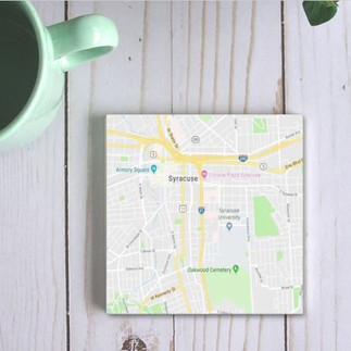 Personalized map coaster