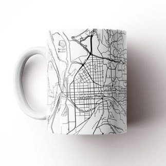 Personalized map mug