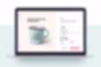 Website with personalized mug