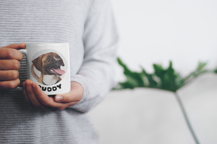 personalized dog picture mug