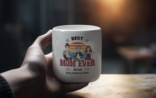 best mom ever custom clipart mug