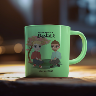 besties clipart custom mug