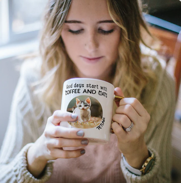 personalized cat picture mug