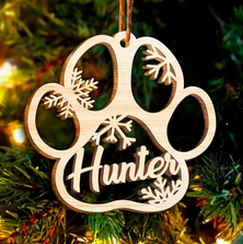 paw custom ornament