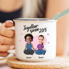 personalized couple clipart mug