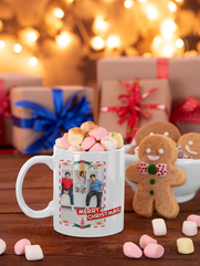 personalized photo christmas mug