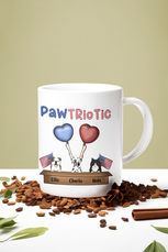 custom pet clipart independence day mug