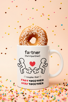 custom funny couple mugs fartners