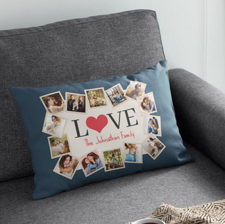 Personalized pillow made with Customily