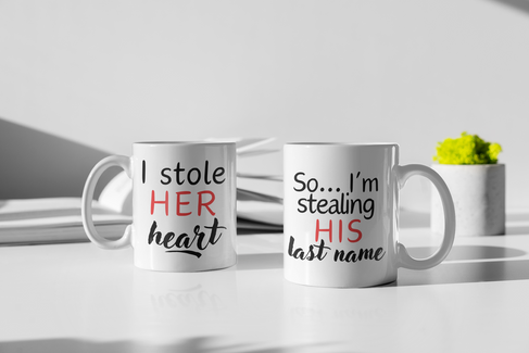 custom couple combined mugs