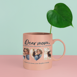 customizable dear mom photo mug