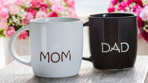 custom couple combined mugs mom and dad