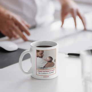 personalized father's day picture mug