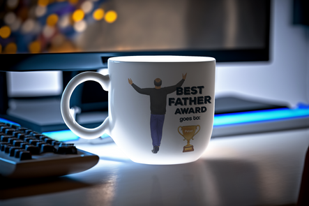 best father award custom mug