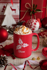 personalized christmas name mug