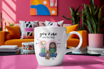 personalized valentines clipart mug