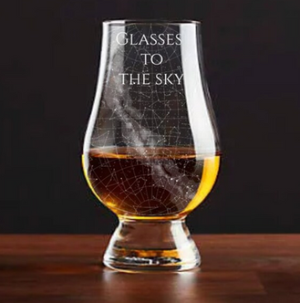 custom map whisky glass