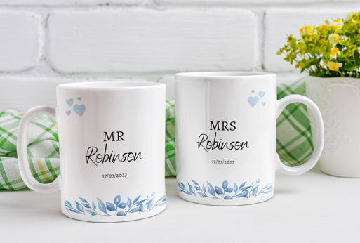 personalized wedding mug mr and mrs