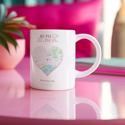 customizable street map mug