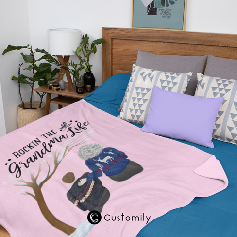 personalized sherpa blanket