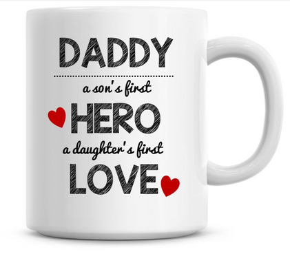 personalized mug daddy hero