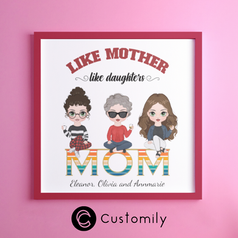 mother's day custom clipart canvas