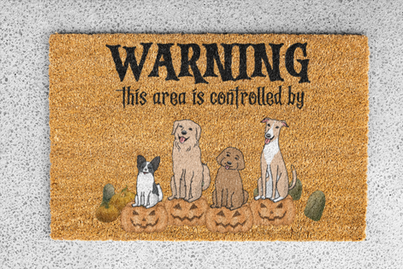 personalized pet doormat