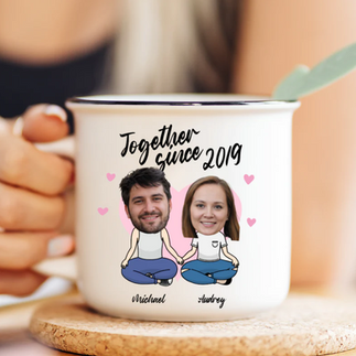 Personalized camping mug