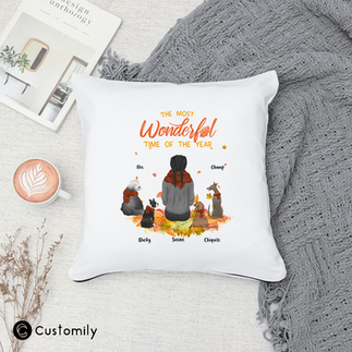 Personalized pillow made with Customily