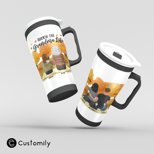 Tumbler with fall personalized design