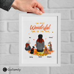 Personalized clipart canvas made with Customily