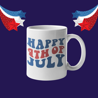 Personalized 4th of July mug made with Customily