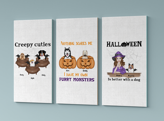 Personalized product with a Halloween design made with Customily