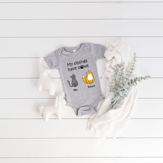 Personalized onesie with customily design